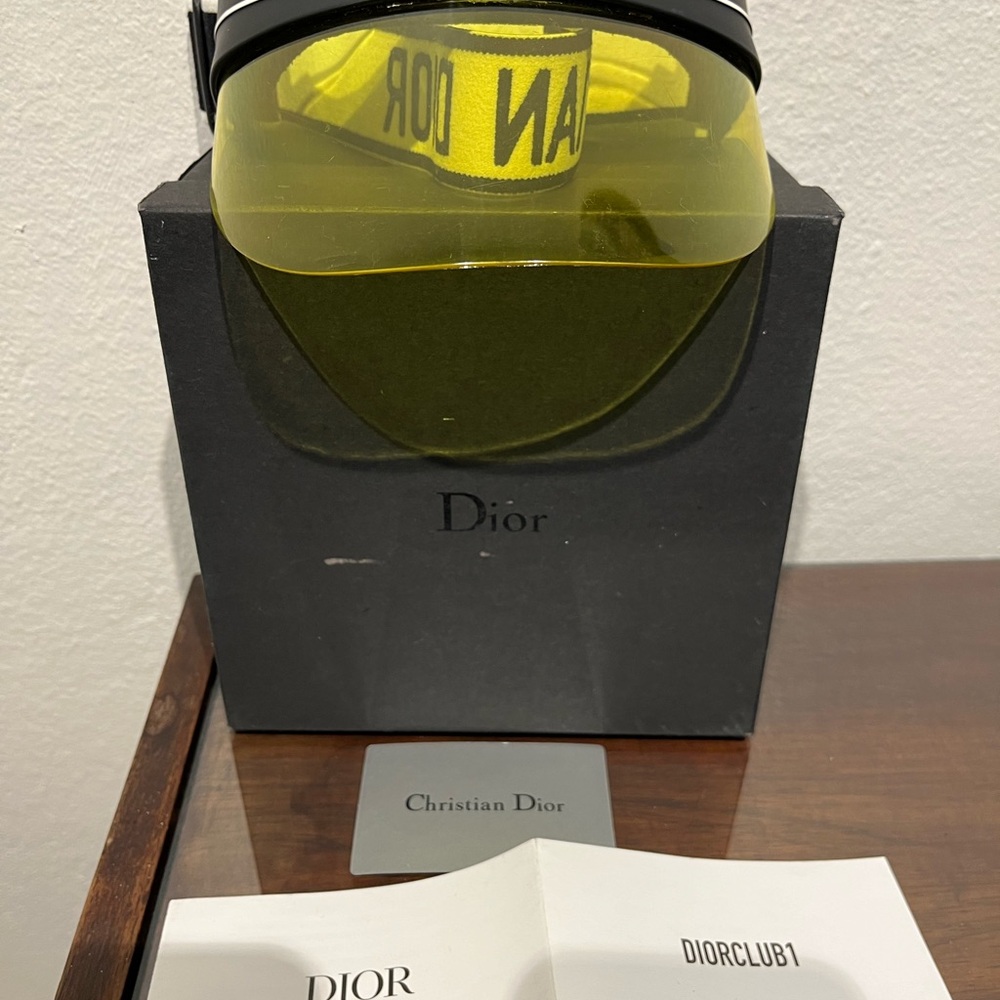 CHRISTIAN DIOR JADIOR DIORCLUB1 DIORIVIERA IBIZA SUN VISOR EYEWEAR SUN HAT - Picture 2 of 14